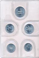 1988. 2f-20Ft 9klf "Magyar Népköztársaság" forgalmi érméi világoskék műbőrtokban T:1 
Ada...