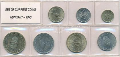 1992-1993. 1Ft-100Ft (7xklf) érmés forgalmi sor lezárt fóliatokban, két évjáratból T:1