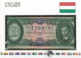 1969. 10Ft Világ bankjegyei borítékban német nyelvű ismertetővel T:I