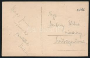 cca 1930 Balettos kislányok, fotólap, hátulján feliratozva, 8,5×13,5 cm