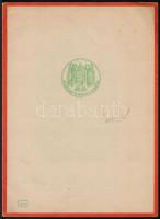 cca 1930 Magyar Királyi Posta díszes távirat, 5 db, 25x18,5 cm