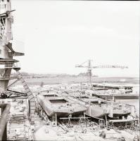 1966 Balatonfüredi hajógyár, Kotnyek Antal (1921-1990) fotóriporter hagyatékából 7 db professzionáli...