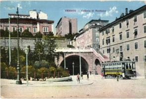 Trieste, Galleria di Montuzza / tunnel, tram + K.u.K. Korpstelefonabteilung Nr. 7. (EK)
