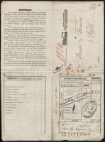 1853 Kaiser-Ferdinands-Nordbahn vasúti fuvarlevél