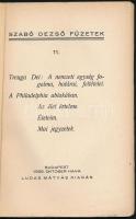 Szabó Dezső: Treuga Dei: A nemzeti egység fogalma, határai, feltételei. A Philadelphia ablakában. Az...