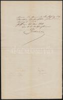 1851 Pest, rendőrkapitányi fejléces levél, német nyelven