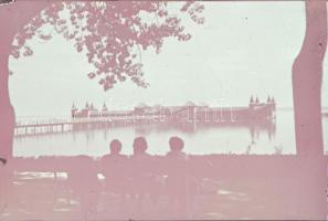 cca 1942 Kerny István (1879-1963) fotóművész hagyatékából 13 db színes diapozitív felvétel a Balatonról, 24x36 mm
