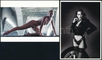 cca 1979 Akt tanulmány, jelzés nélküli vintage fotóművészeti alkotás, hozzáadva 2 db szolidan erotik...