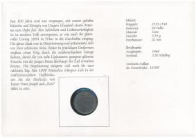 Ausztria 1918. 20h Fe , "Erzsébet, Ausztria császárnője és Magyarország királynője" boríté...