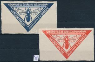 1913 Országos Méhészeti Vándorgyűlés 2 klf levélzáró R