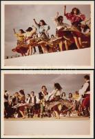 cca 1972 Kecskeméti romák, 4 db vintage fotó Vincze János (1922-1998) kecskeméti fotóművész hagyatékából, kettő feliratozva, 18x24 cm és 13x18 cm