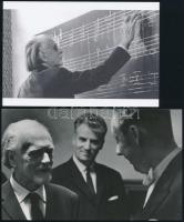 cca 1960 Kodály Zoltán, 3 db fénykép, 10x15 cm és 11x17,5 cm között