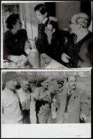 1956 Nagy Imre politikus a balatoni borvidéken, szőlősgazdák körében, szüret idején, 10 db fotó, 18x...