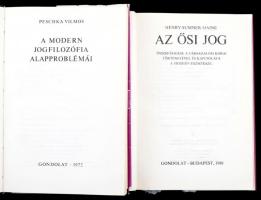 Vegyes könyvtétel, két jogi könyv a társadalomtudományi könyvtár sorozatból: 
H.S.Maine: Az ősi jog...