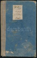 1857 Vándorkönyv sok magyar városi céh bejegyzésével jó állapotban