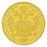 Ausztria 1915. Dukát Au "Ferenc József" utánveret (3,46g/0.986) T:1- Austria 1915. 1 Ducat...