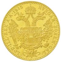 Ausztria 1915. Dukát Au "Ferenc József" utánveret (3,46g/0.986) T:1- Austria 1915. 1 Ducat...