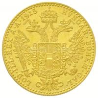 Ausztria 1915. Dukát Au "Ferenc József" utánveret (3,46g/0.986) T:1- Austria 1915. 1 Ducat...