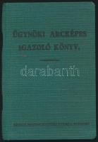 1942 Ügynöki arczképes igazoló könyv, jóállapotban, pp.:17,