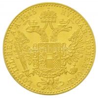 Ausztria 1915. Dukát Au "Ferenc József" utánveret (3,46g/0.986) T:1- Austria 1915. 1 Ducat...