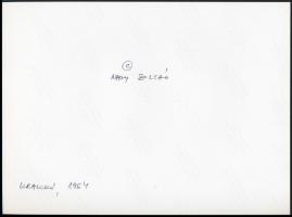 cca 1965 A magyar fotográfia avantgarde korszakából 2 db feliratozott fotóművészeti alkotás Nagy Zol...