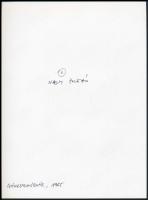 cca 1965 A magyar fotográfia avantgarde korszakából 2 db feliratozott fotóművészeti alkotás Nagy Zol...