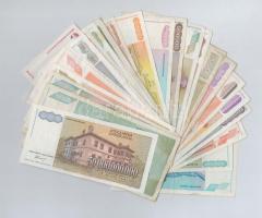 Jugoszlávia 1970-1994. 34db vegyes bankjegy T:II-III
Yugoslavia 1970-1994. 34pcs of mixed banknotes...