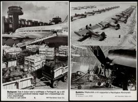 cca 1960-1970 Repülőgépek, helikopterek, 7 db MTI fotó, feliratozva, 21x24,5 cm
