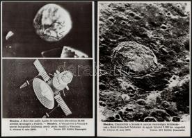 cca 1960-1970 Űrkutatással kapcsolatos 12 db MTI fotó, feliratozva, 20x24,5 és 27x18,5 cm