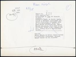 cca 1950 Rákosi Mátyásról készült 4 db fénykép, kettő feliratozva, 13x18 cm és 18x24 cm