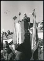 cca 1950 Rákosi Mátyásról készült 4 db fénykép, kettő feliratozva, 13x18 cm és 18x24 cm