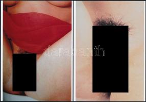 cca 1980 Régi fotózások szép emlékei, 13 db szolidan erotikus felvétel mai nagyítása, 13x18 cm / 13 ...