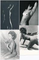 cca 1978 Szolidan erotikus fényképek, 13 db vintage fotó, 14x9 cm / 13 erotic photos, 14x9 cm