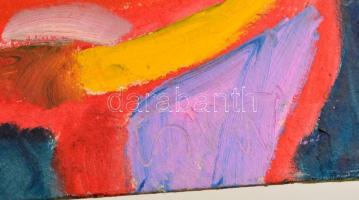 Cs. Németh Miklós (1934-2012): Tigris, olaj, karton, jelzett, 50×50 cm