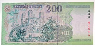 2006. 200Ft "MINTA" felülnyomással, "FA 0000062" sorszámmal T:I / Hungary 2006. ...