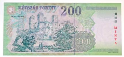 2007. 200Ft "MINTA" felülnyomással, "FA 0000137" sorszámmal T:I / Hungary 2007. ...