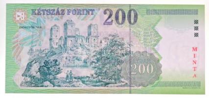 2002. 200Ft "MINTA" felülnyomással "FA 0000082" T:I / Hungary 2002. 200 Forint w...