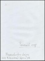 cca 1986 Menesdorfer Lajos (1941-2005) budapesti fotóművész hagyatékából, Perzselő nap c. vintage al...