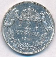 1914KB 2K Ag "Ferenc József" Körmöcbánya (9,96g) T:2
Hungary 1914KB 2 Korona Ag "Fra...