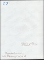 cca 1988 Menesdorfer Lajos (1941-2005) budapesti fotóművész hagyatékából, Sisak próba c. vintage alk...