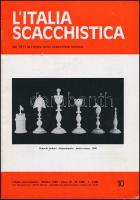 1988-1989 L Italia Scacchistica 3 száma. Anno 78 N. 997-998., Anno 79 - N. 1008. Papírkötésben, olasz nyelven. Olasz nyelvű sakk folyóirat.