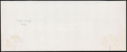 cca 1969 Gebhardt György (1910-1993): Téli táj, aláírt vintage fotóművészeti alkotás, 15,5x39 cm