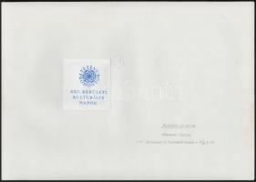 cca 1978 Gebhardt György (1910-1993): Budapesti városképek, 2 db vintage fotó, az egyik feliratozott...