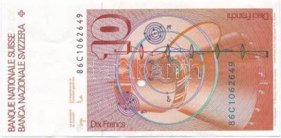 Svájc 1981-1985. 10Fr T:III szép papír 
Switzerland 1981-1985. 10 Franken C:F fine paper
Krause 56...