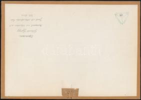 1967 Gebhardt György (1910-1993): Aquincum, aláírt vintage fotóművészeti alkotás, 28x39 cm