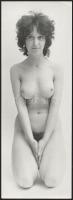 cca 1975 Aktfotók, 3 db jelzés nélküli vintage fotóművészeti alkotás, 39x14 cm és 40x30 cm között / 3 erotic photos
