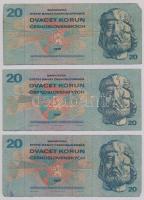 Csehszlovákia 1960. 10K (4x) + 1964. 50K + 1970. 20K (3x) T:III,III- 
Czechoslovakia 1960. 10 Korun...