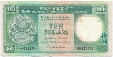 Hongkong 1986. 10$ T:III  Hong Kong 1986. 10 Dollars C:F Krause 191.a