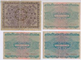 Ausztria 1922. 7db-os korona bankjegy tétel, benne 1-2-20-100-1000K címletek T:II-IV
Austria 1922. ...
