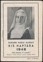 1916-1948 Főként vallási témájú nyomtatványok 3 db: Szent Család XXVII. évf. 6. füzet, Bogner Mária ...